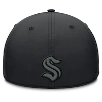 Men's Fanatics Black Seattle Kraken Authentic Pro Road Team Code Flex Hat