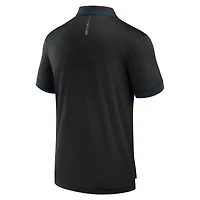 Polo noir Fanatics pour homme avec logo du Front Office Move Mono de Seattle Kraken