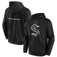 Men's Fanatics Black Seattle Kraken Iced Out Pullover Hoodie