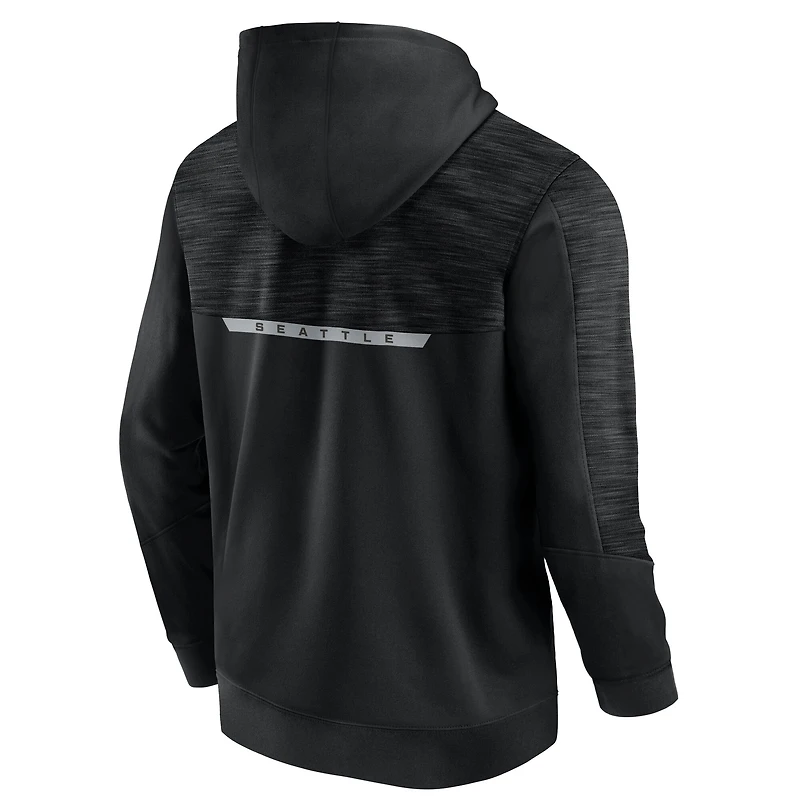 Men's Fanatics Black Seattle Kraken Iced Out Pullover Hoodie
