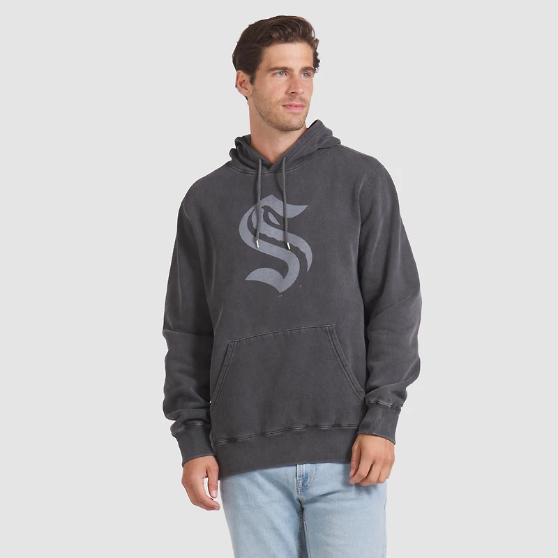 Men's Fanatics Black Seattle Kraken Made Canada Fleece Pullover Hoodie