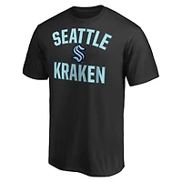 T-shirt noir Seattle Kraken Victory Arch de marque Fanatics pour homme