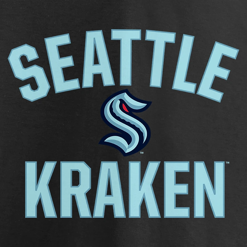 T-shirt noir Seattle Kraken Victory Arch de marque Fanatics pour homme