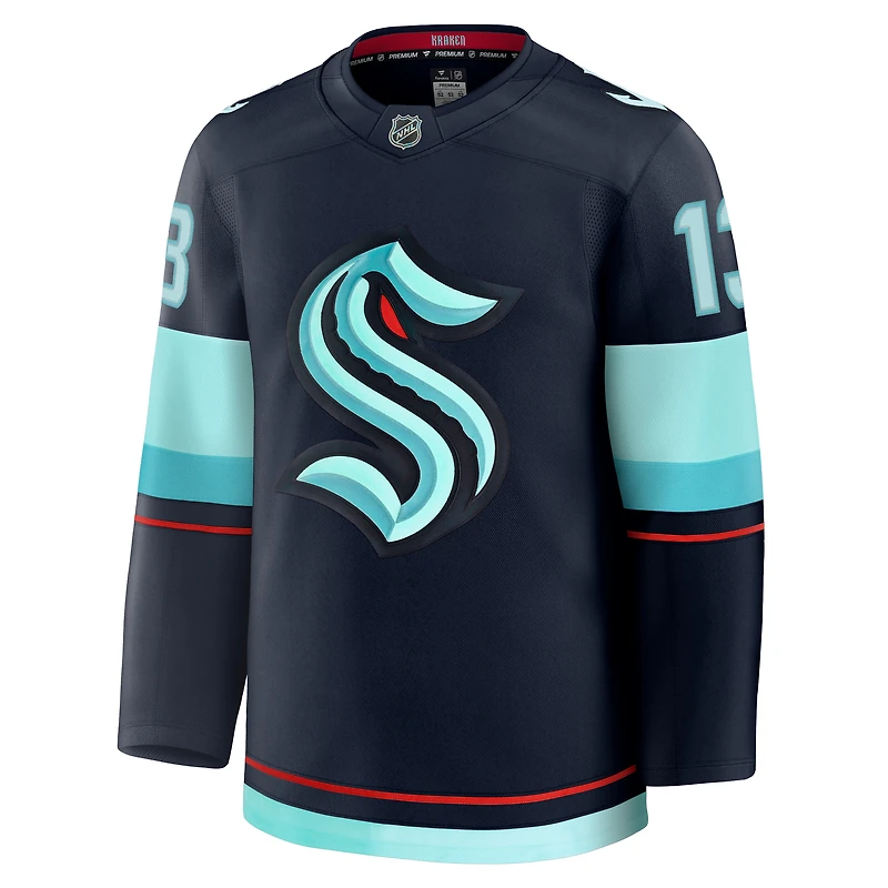 Maillot à domicile premium bleu marine de Seattle Kraken Brandon Tanev pour homme Fanatics