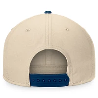 Men's Fanatics Cream/Deep Sea Blue Seattle Kraken Goalaso Snapback Hat