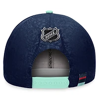 Men's Fanatics Deep Sea Blue/Light Blue Seattle Kraken Authentic Pro City Snapback Hat