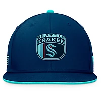 Casquette Snapback Seattle Kraken 2024 NHL Draft Deep Sea Fanatics pour hommes