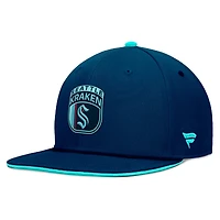 Casquette Snapback Seattle Kraken 2024 NHL Draft Deep Sea Fanatics pour hommes