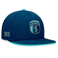 Casquette Snapback Seattle Kraken 2024 NHL Draft Deep Sea Fanatics pour hommes