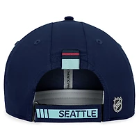 Men's Fanatics  Deep Sea Blue Seattle Kraken Authentic Pro Adjustable Performance Hat