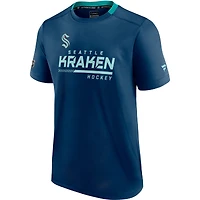 T-shirt Fanatics Deep Sea Blue Seattle Kraken Authentic Pro Locker Room pour hommes