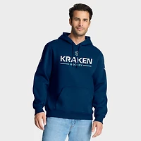 Men's Fanatics Deep Sea Blue Seattle Kraken Authentic Pro Primary Hoodie