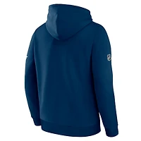Men's Fanatics Deep Sea Blue Seattle Kraken Authentic Pro Primary Hoodie