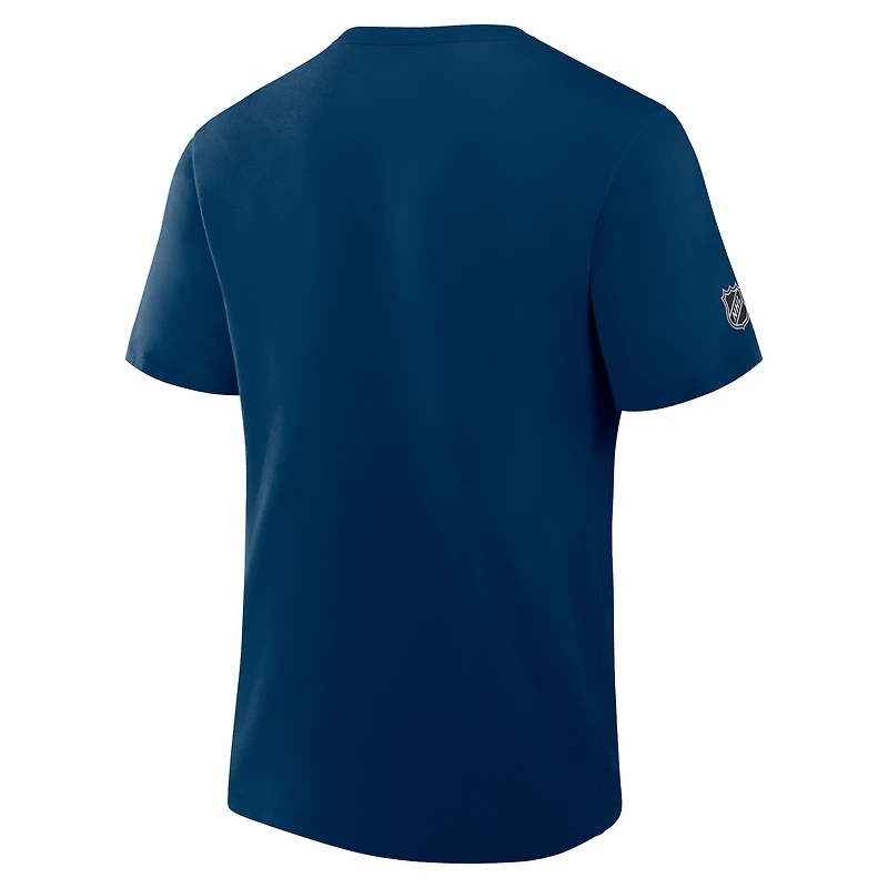Men's Fanatics Deep Sea Blue Seattle Kraken Authentic Pro Primary T-Shirt