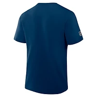 Men's Fanatics Deep Sea Blue Seattle Kraken Authentic Pro Primary T-Shirt