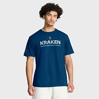 Men's Fanatics Deep Sea Blue Seattle Kraken Authentic Pro Primary T-Shirt
