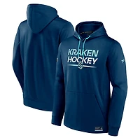 Men's Fanatics  Deep Sea Blue Seattle Kraken Authentic Pro Pullover Hoodie