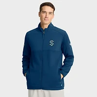 Veste zippée intégrale pour homme Fanatics Deep Sea Blue Seattle Kraken Authentic Pro Rink