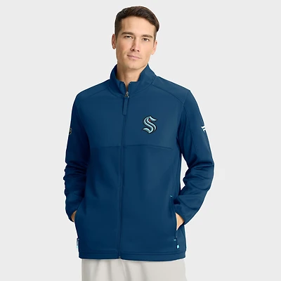 Men's Fanatics Deep Sea Blue Seattle Kraken Authentic Pro Rink Full-Zip Jacket