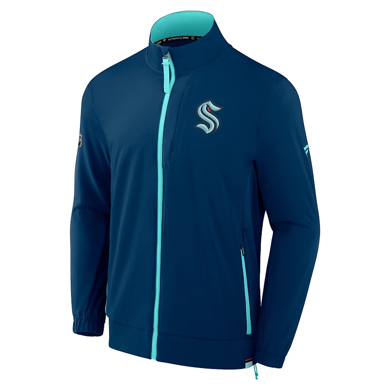 Veste entièrement zippée Seattle Kraken Authentic Pro Rink Fanatics Deep Sea pour hommes