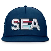 Casquette Snapback authentique Pro Rink Team Code pour homme, bleu marine, Seattle Kraken Fanatics
