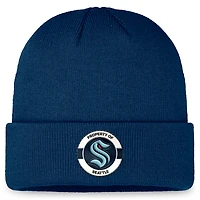 Men's Fanatics Deep Sea Blue Seattle Kraken Authentic Pro Training Camp Cuffed Knit Hat