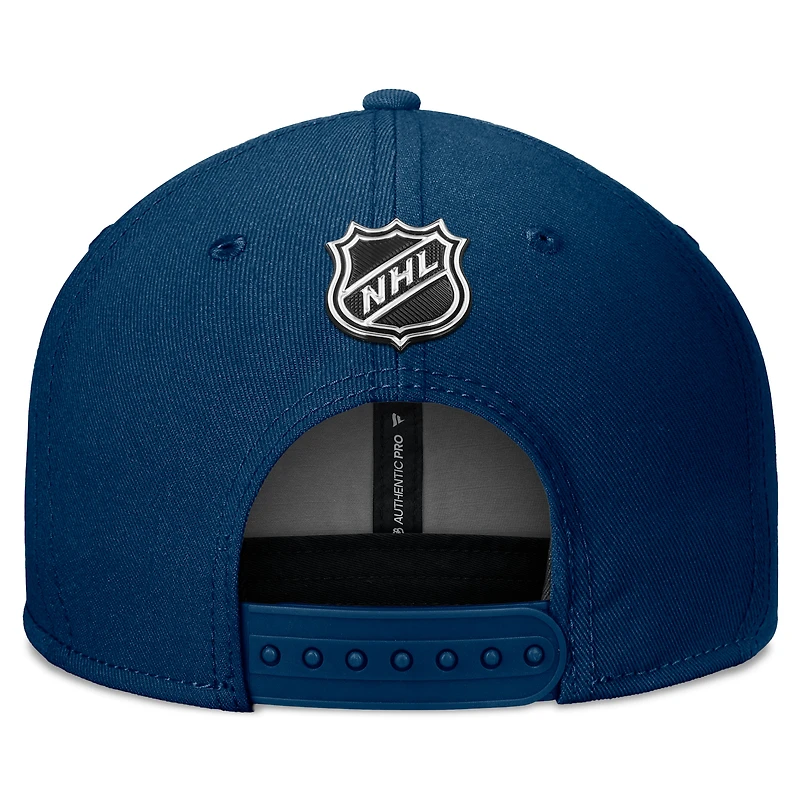 Men's Fanatics Deep Sea Blue Seattle Kraken Authentic Pro Training Camp Snapback Hat