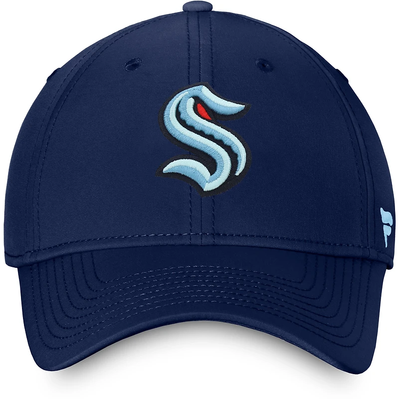 Men's Fanatics Deep Sea Blue Seattle Kraken Core Primary Logo Flex - Hat