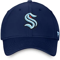 Men's Fanatics Deep Sea Blue Seattle Kraken Core Primary Logo Flex - Hat