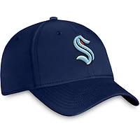 Fanatiques pour hommes de marque Deep Sea Blue Seattle Kraken Core Primary Logo Flex - Casquette