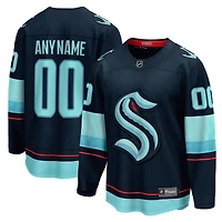 Maillot personnalisé Fanatics Deep Sea Blue Seattle Kraken Home Breakaway pour homme