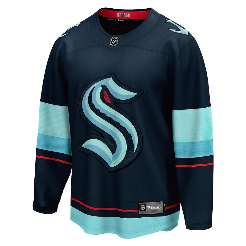 Maillot Breakaway Seattle Kraken Home Fanatics Deep Sea bleu pour hommes