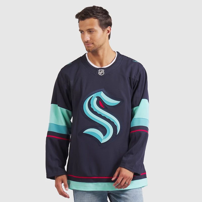 Men's Fanatics Deep Sea Blue Seattle Kraken Home Premium Jersey