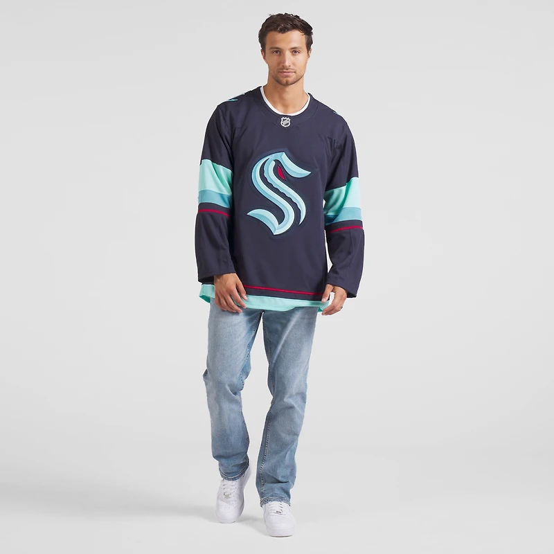 Maillot domicile Premium bleu marine pour homme Fanatics Seattle Kraken