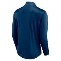 Men's Fanatics Deep Sea Blue Seattle Kraken Mock Neck Quarter-Zip Top