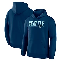 Men's Fanatics Deep Sea Blue Seattle Kraken Net Minder Legacy Hoodie