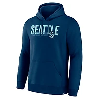 Men's Fanatics Deep Sea Blue Seattle Kraken Net Minder Legacy Hoodie