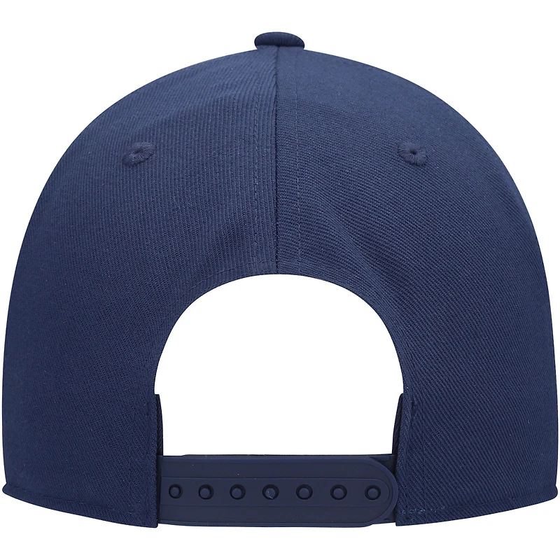 Casquette Snapback Fanatics Deep Sea Blue Seattle Kraken avec logo principal