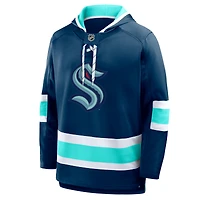 Sweat à capuche polaire bleu marine Seattle Kraken Prime Time Fanatics pour homme
