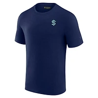 T-shirt en modal pour homme Fanatics Deep Sea Blue Seattle Kraken Signature Front Office