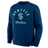 Men's Fanatics Deep Sea Blue Seattle Kraken Stickler Sweatshirt