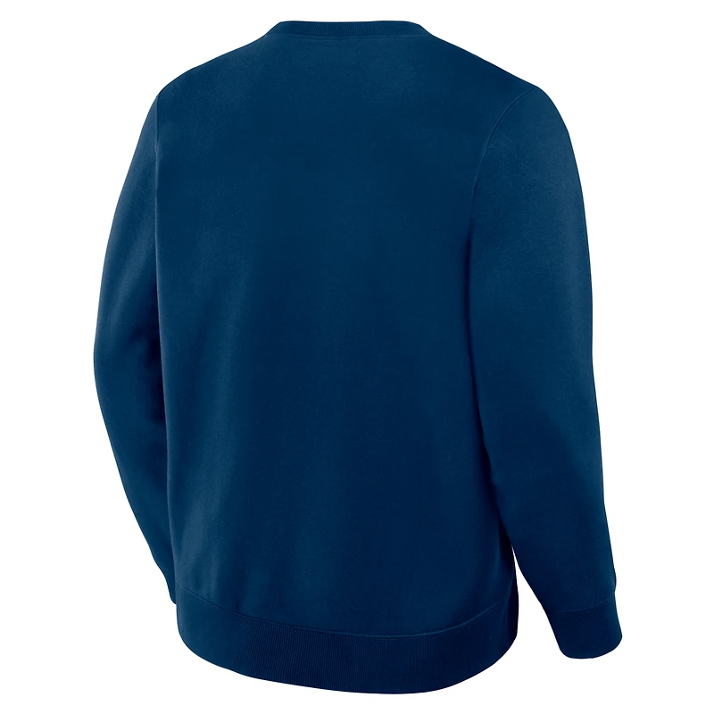 Sweat-shirt Fanatics Deep Sea Blue Seattle Kraken Stickler pour homme