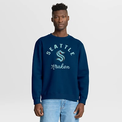 Sweat-shirt Fanatics Deep Sea Blue Seattle Kraken Stickler pour homme