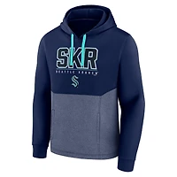 Fanatics Deep Sea Blue Seattle Kraken Successful Tri-Blend Pull à capuche pour hommes