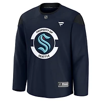 Men's Fanatics Deep Sea Blue Seattle Kraken Team Practice Jersey
