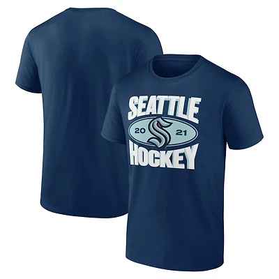 Men's Fanatics Deep Sea Blue Seattle Kraken Team Pride T-Shirt