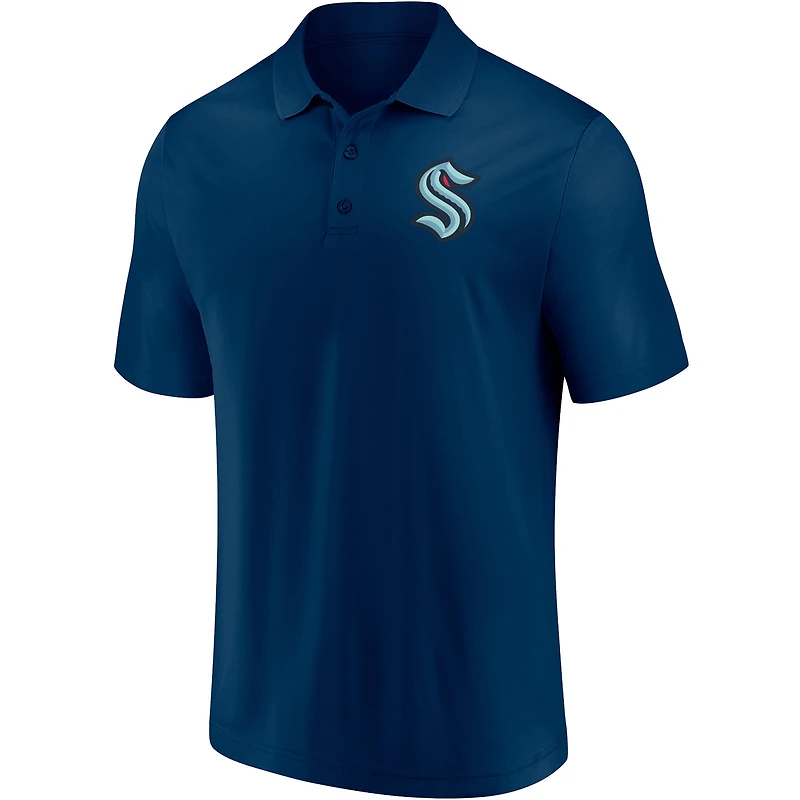 Polo Seattle Kraken Winning Streak Fanatics Deep Sea bleu pour hommes