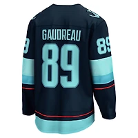 Maillot Frederick Gaudreau, bleu marine, Seattle Kraken, domicile, Breakaway, pour homme