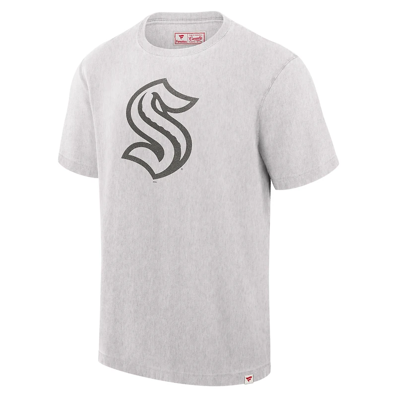 T-shirt gris pour homme fabriqué au Canada par Seattle Kraken de Fanatics