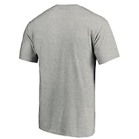 T-shirt fanatiques pour hommes gris chiné Seattle Kraken Big & Tall avec logo principal